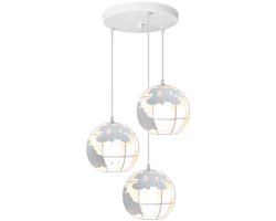 Hanglamp Moderne Creatieve E27 Hanglampen Woonkamer 3 Lichts Kroonluchter Slaapkamer Wit