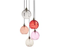 Hanglamp PABELLON Glas Rood