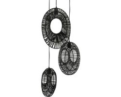 Hanglamp Pendant Ovo cluster round - black