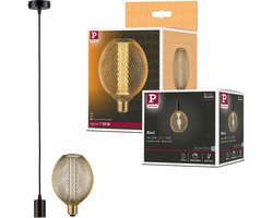 Hanglamp Ravi IP44 E27 1800K 200lm 4,2W Zwart mat