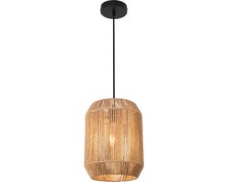 Hanglamp Reading 160x28 cm zwart en beige E27