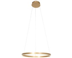 Hanglamp Ringlux 3502GO Goud 60cm Hoogteinstelbaar Metaal Kunststof Steinhauer