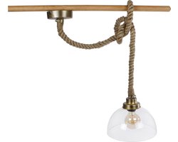 Hanglamp rond met Touw | 27 x 27 x 22 cm
