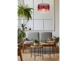 Hanglamp - rood - GORLEY - glas - Ø 40cm - E27 - 15698HBR - Globo