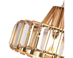 Hanglamp – Scandinavische LED Kroonluchter met Kristal – Luxe Plafondlamp – Voor Eetkamer, Keukeneiland, Woonkamer – Binnenverlichting