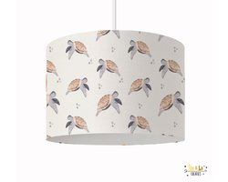 Hanglamp Schildpadjes-verlichting-kinderkamer decoratie-bosdieren-beer-bos-incl pendel-kinderkameraccessoires