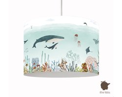 Hanglamp Sensational Sea blue Oliver Robins-lamp-onderwaterwereld-kinderkamer-incl pendel-snoer-E27