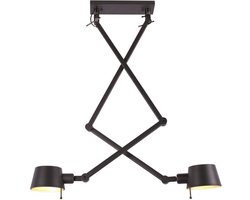 Hanglamp Sovrano Zwart 2 Lichts E27