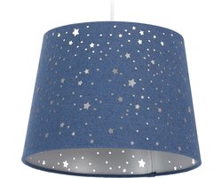 Hanglamp sterren - kinderkamer - E27 - blauw