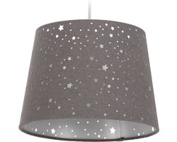 Hanglamp sterren - kinderkamer - E27 - grijs