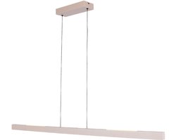 Hanglamp Traiano | 3 lichts | zand / beige | acryl / metaal | met led en dimmer | Lichtkleur verstelbaar 2000K / 3000K | 120 cm | eetkamer / eettafel lamp | modern / strak design