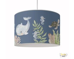 Hanglamp under the sea blauw-hanglamp-zeedieren-sfeerverlichting-pendel-lampen-kinderkamerdecoratie-woonaccessoires