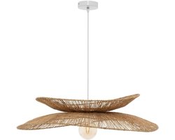 Hanglamp van gevlochten jute ALARA