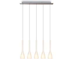 Hanglamp Vase 5 - inox - 5x40w E14