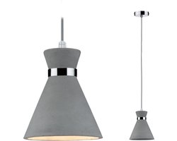 Hanglamp Verve IP44 E27 max. 20W Grijs, Chroom dimbaar