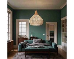 Hanglamp Vintage Boho - Hanglampen Eetkamer - Hanglampen Woonkamer - Rotan, E27, geschikt voor keuken, slaapkamer en loft