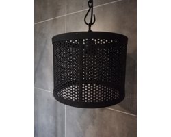 Hanglamp zwart metaal industrieel robuust landelijk
