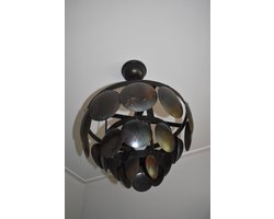 Hanglamp zwart schijf s ø 40