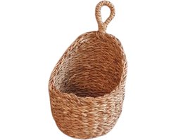 Hangmandje Zeegras nestje 12cm 2 stuks plantenmandje/kruidenmandje