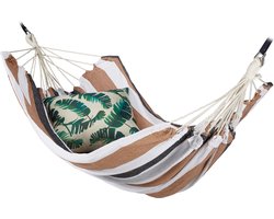 hangmat - 2 personen - tot 300 kg - katoen - binnen - buiten - 150 x 272 cm