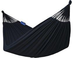 Hangmat - 2 persoons - EXTRA STEVIG - UV bestendig - Incl opbergtas - Zwart - SANTIA XL