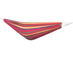 Hangmat 200x150 cm - Rood - Polyester/Katoen - Max. 150 kg - Weerbestendig