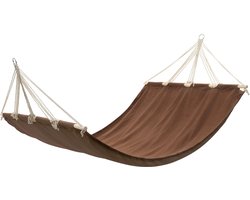 Hangmat 210 x 150 cm (bruin) - Hangmat - Hangstoel - Buitenslaap - Relaxen - Patio Set