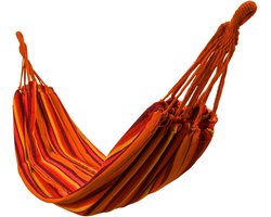 Hangmat - 2persoons - 200x150 cm – rood gestreept