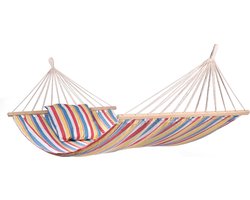 Hangmat Eénpersoons 'Cabrera' Spreaderbar - Veelkleurig - 320 CM - 120 KG - Opbergtas incl. - 123 Hammock