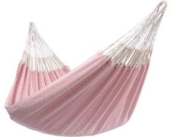 Hangmat Eénpersoons 'Natural' Pink (Roze) | Bijpasende opbergtas | 120 KG | Handgemaakt in Colombia | 1% For The Planet | Tropilex