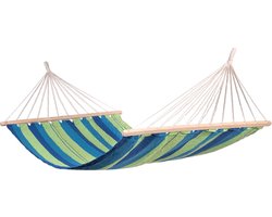 Hangmat Eénpersoons 'Pine' Spreaderbar - Groen - 320 CM - 120 KG - Opbergtas incl. - 123 Hammock