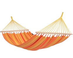 Hangmat Eénpersoons 'Relax' Orange (Oranje) | Bijpasende opbergtas | 120 KG | Handgemaakt in Colombia | 1% For The Planet | Tropilex