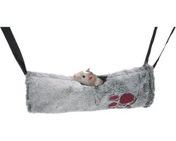Hangmat en hangtunnel voor kleine dieren - Omkeerbaar, machinewasbaar en ideaal voor fretten en ratten