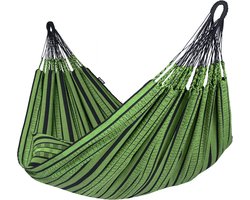 Hangmat Familie 'Black Edition' Mint (Groen) | Bijpasende opbergtas | 200 KG | Handgemaakt in Colombia | 1% For The Planet | Tropilex