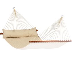 Hangmat Familie 'Vegas' Taupe (Bruin) | Bijpasende opbergtas | 180 KG | 1% For The Planet | Tropilex
