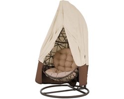 Hangmat Hoes - Weersbestendige Beschermhoes - Oxford Stof - Met Rits - Geschikt voor Grote Hangmatten - 230x200 cm - Beige/Bruin