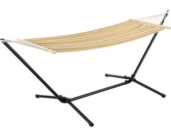Hangmat katoen met standaard max 120 kg beige