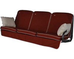 Hangmat Kussen - Schommelbank Kussen - Buiten Ontspannen - Omkeerbaar Ontwerp - 59 x 108 cm - Rood