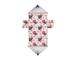 Hangmat Laura Ashley Isodore charcoal - 2 pers. - L 210 cm x B 140 cm