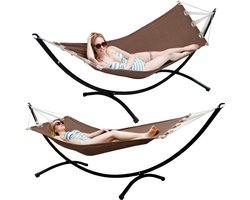 Hangmat met Frame tot 120 kg - 300x100 Metalen Tuin Standaard - Basis voor Outdoor