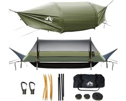 Hangmat met klamboe Waterdichte buitentent - 1 persoon - Wandelen Kamperen - Achtertuin Wildernis hangmat 2 person