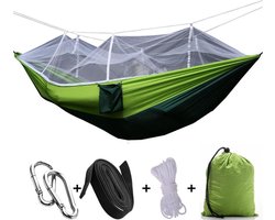 Hangmat met ophang net - Groen