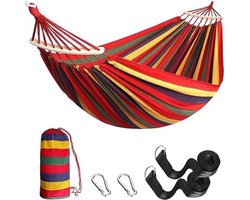 Hangmat met spreidstok - 106,3 x 59,06 x 2,51 cm - met 40 cm gebogen houten