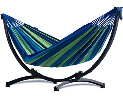 Hangmat met Standaard 1 Persoons – Extra Stabiel Frame tot 120 kg | Compact, Stevig & Duurzaam