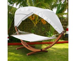 Hangmat met standaard – 2 persoons – EXTRA STABIEL frame tot 200 kg-Hangmatsets – WEERBESTENDIG