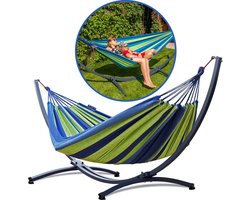 Hangmat met Standaard 2 Persoons – Extra Stabiel Frame tot 220 kg – Duurzame Hangmatset – Grande Singa