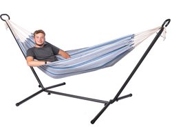 Hangmat met Standaard Eénpersoons 'Rustic' Single - Veelkleurig