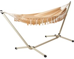 Hangmat - met Standaard – Vrijstaand Design – Stevig Metalen Frame – Tuin, Balkon & Camping