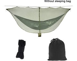 Hangmat muggennet - aparte polyester muggenbescherming 360° met ritssluiting - volledige insectenbescherming voor buiten - 1 - camping en tuin, lichtgrijs