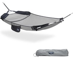 Hangmat - Ontspanningstopper - Buiten relaxen - Gerecycled materiaal - Compact formaat - Atlantisch Blauw